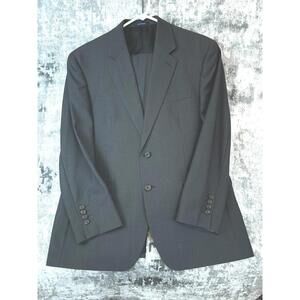 Ralph Ralph Lauren 100% Wool Gray 2 Button Pinstripe Suit 40S 4900029558 RN90736